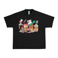 Black Nurse Coffee Cups Urban Heavy Tee - FaDigitalArtStudio