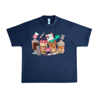 Navy Nurse Coffee Cups Urban Heavy Tee - FaDigitalArtStudio