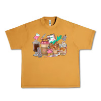Peanut Butter Nurse Coffee Cups Urban Heavy Tee - FaDigitalArtStudio