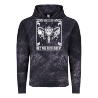 Womens Hex The Patriarchy Uterus Tarot Card Halloween Feminist T Shirt Vintage Hoodie | Teevron