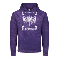 Cloud Purple womens hex the patriarchy uterus tarot card halloween feminist t shirt Vintage Hoodie - maiPhamDesign