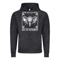 Vintage Black womens hex the patriarchy uterus tarot card halloween feminist t shirt Vintage Hoodie - maiPhamDesign