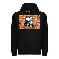 Black Mama Panda And Baby Panda Premium Hoodie - Artiststas