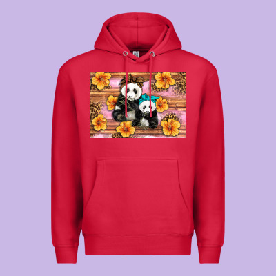 Mama Panda And Baby Panda Premium Hoodie Designed By Artiststas