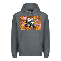 Rock Mama Panda And Baby Panda Premium Hoodie - Artiststas