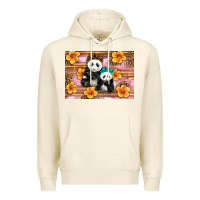 Sandshell Mama Panda And Baby Panda Premium Hoodie - Artiststas