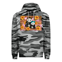 Slate Camo Mama Panda And Baby Panda Premium Hoodie - Artiststas
