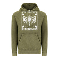 Vintage Olive womens hex the patriarchy uterus tarot card halloween feminist t shirt Vintage Hoodie - maiPhamDesign