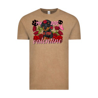 My Dog Is My Valentine Valentine's Day Vintage Tee | Teevron