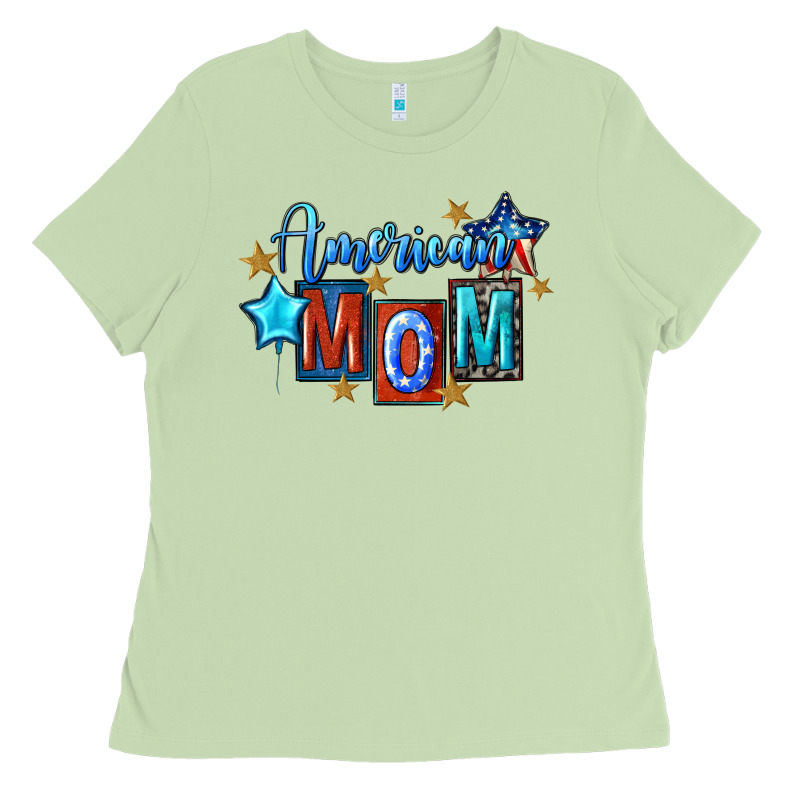 American Mom Mother's Day Ladies Tee by FaDigitalArtStudio | Teevron