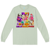 Matcha Happy Hallo Thanks Mas Long Sleeve Tee - CowhideDigitalArt