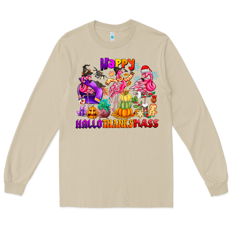 Happy Hallo Thanks Mas Long Sleeve Tee by CowhideDigitalArt | Teevron