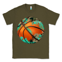 Army Green western basketball camouflage glitter pattern Classic Tee - Artiststas