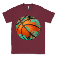 Burgundy western basketball camouflage glitter pattern Classic Tee - Artiststas