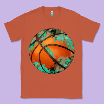 Western Basketball Camouflage Glitter Pattern Classic Tee Designed By Artiststas