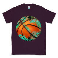 Plum western basketball camouflage glitter pattern Classic Tee - Artiststas