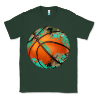 Sports Green western basketball camouflage glitter pattern Classic Tee - Artiststas