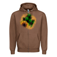 Chestnut sunflower christmas patch Zipper Hoodie - JahusDesignShop