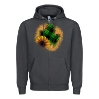Smoke sunflower christmas patch Zipper Hoodie - JahusDesignShop