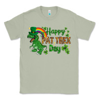 Matcha St. Patrick's Happy Pat T-Rex Day with rainbow Classic Tee - HowdyJamesFarm