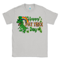 Moon Dust St. Patrick's Happy Pat T-Rex Day with rainbow Classic Tee - HowdyJamesFarm