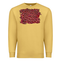 Antique Gold pink leopard background Premium Sweatshirt - RanaPortraitStore