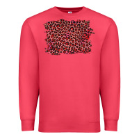 Cardinal pink leopard background Premium Sweatshirt - RanaPortraitStore