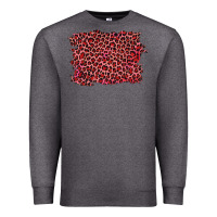 Charcoal Heather pink leopard background Premium Sweatshirt - RanaPortraitStore