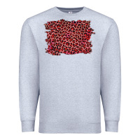 Heather Grey pink leopard background Premium Sweatshirt - RanaPortraitStore