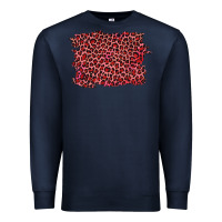 Navy pink leopard background Premium Sweatshirt - RanaPortraitStore