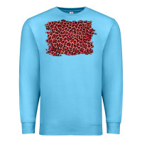 Ocean Blue pink leopard background Premium Sweatshirt - RanaPortraitStore