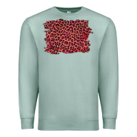 Seafoam pink leopard background Premium Sweatshirt - RanaPortraitStore