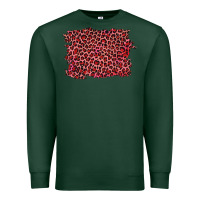 Sports Green pink leopard background Premium Sweatshirt - RanaPortraitStore