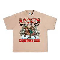 Burro Rockin Around The Christmas Tree Rodeo Urban Heavy Tee - FaDigitalArtStudio