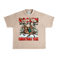 French Oak Rockin Around The Christmas Tree Rodeo Urban Heavy Tee - FaDigitalArtStudio