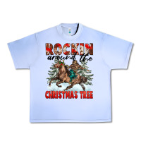 Rockin Around The Christmas Tree Rodeo Urban Heavy Tee | Teevron
