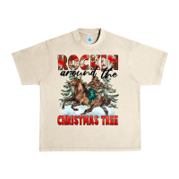 Sandshell Rockin Around The Christmas Tree Rodeo Urban Heavy Tee - FaDigitalArtStudio