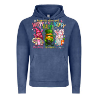 Vintage Denim Happiness All Around Happy Valentines Patrick East Vintage Hoodie - CowhideDigitalArt