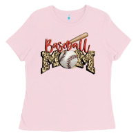 Bubblegum Pink baseball mom Ladies Tee - FaDigitalArtStudio