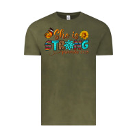 Vintage Olive she is strong Vintage Tee - BundleAndBundleShop