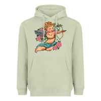 Matcha cupid valentine's day Heavyweight Hoodie - RanaPortraitStore