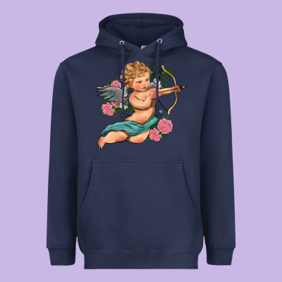 Cupid Valentine's Day Heavyweight Hoodie Designed By Ranaportraitstore