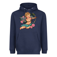 Navy cupid valentine's day Heavyweight Hoodie - RanaPortraitStore
