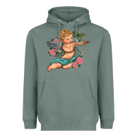 Sage cupid valentine's day Heavyweight Hoodie - RanaPortraitStore