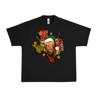 Black christmas texas highland cow Urban Heavy Tee - Jasminsmagicworld