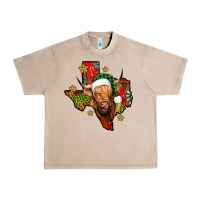 French Oak christmas texas highland cow Urban Heavy Tee - Jasminsmagicworld