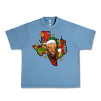 Pebble Blue christmas texas highland cow Urban Heavy Tee - Jasminsmagicworld