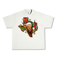 Pistachio christmas texas highland cow Urban Heavy Tee - Jasminsmagicworld