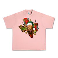 Salmon christmas texas highland cow Urban Heavy Tee - Jasminsmagicworld