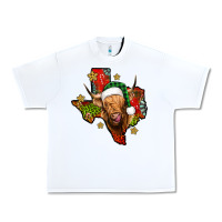 White christmas texas highland cow Urban Heavy Tee - Jasminsmagicworld